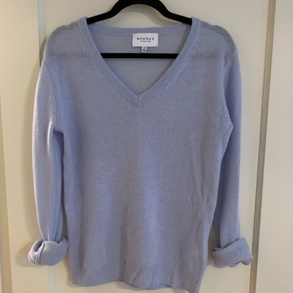 Sparkz cashmere v neck sweater - Picture 2 of 4